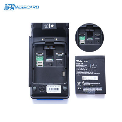 EMV PBOC Android 4G Handheld POS Terminal 4 PSAM With Thermal Printer