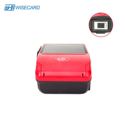 POS δακτυλικών αποτυπωμάτων πληρωμής EMV PCI κινητό ερυθρό τερματικό